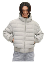 Multi-color Loose Quilted Hooded Down Jackets