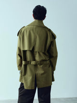 Bow Tie Waterproof Windproof Trench Coat