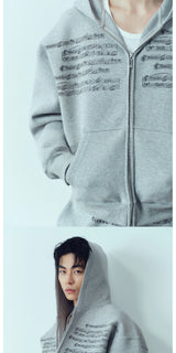 Vintage Music Print Sweatshirt Set