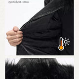 Men's Vintage Detachable Fur Hooded Jacket