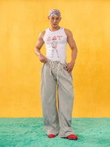White EatMe Comic Print Tank Top