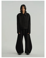Two-Tone Wide Leg Machete Pants