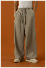 Men's Drawstring Wool Wide Leg Pants