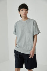 Draped Drawstring Elastic Waist Pleated Shorts