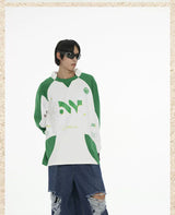 Men's 2-Tone Long Sleeve Cotton Jersey