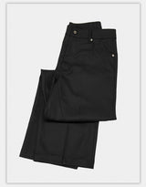 Wide Leg Wrinkle-free Wool Trousers