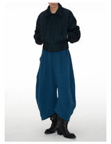 Jacquard Low-Rise Cropped Pants