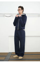 Men's Reversible Zip Hoodie Sweatpants Set