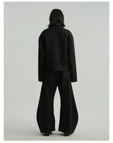 Two-Tone Wide Leg Machete Pants