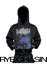 Slim Fit Mesh Zip-Up Hoodie