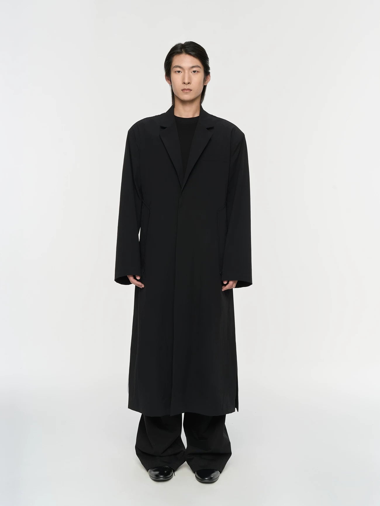Dual Style Shoulder Pad Trench Coat