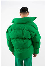 Men's Oversized Green Puffer Jacket