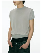 Ice Silk Slim Short Sleeve Tee