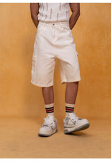 Men's Vintage Loose Cargo Denim Shorts