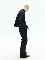 Mid Rise Flare Silver Riveted Jeans