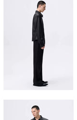 Detachable Padded Long Sleeve Crop Shirt