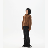 Soft Space Cotton Boxy Zip Sweatshirt