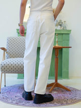 Men's Vintage White Wide Leg Jeans