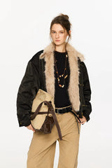 Tip-dyed Toscana PU Harrington Jacket
