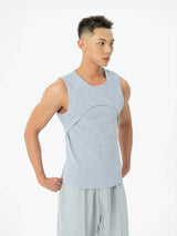 Men's Slim Fit Ribbed Athletic Tank