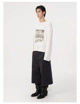 Side Pocket Striped Corduroy Capri Pants