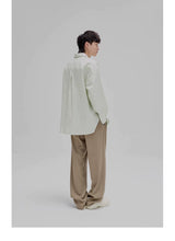 Basic Embroidered Pima Cotton Blend Shirt