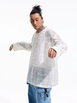 Long-Sleeve Embroidered Lyocell Shirts