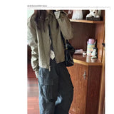 Two-Tone Short Vintage Jacket