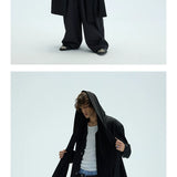 Thick Multi-Wear Hooded Scarf Blazer Coat