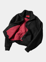 Australian Wool Stand Collar Puffer Jacket