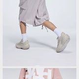 Casual Three Color Pocket Drawstring Shorts