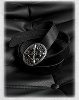 Dark Iris Silver Vintage Cowhide Belt