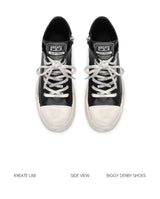 JumboHigh Oreo Distressed High-Top Leather Sneakers
