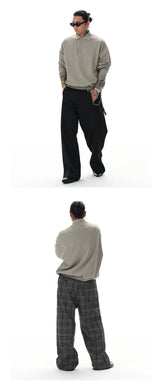 Oversized Polo Neck Sweatshirt