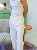Men's Vintage White Wide Leg Jeans