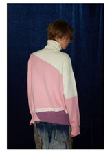 Mid-length Thick Wool Blend Turtleneck Sweater