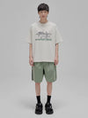 Illustrated Print Crew Neck Tee