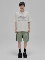 Illustrated Print Crew Neck Tee
