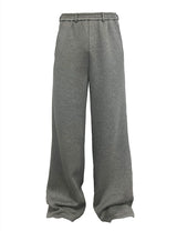 Flared Space Cotton Sweatpants With Pockets