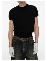 Ice Silk Slim Short Sleeve Tee