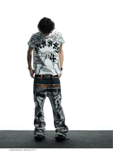 Dark Wing Print Short Sleeve Tee