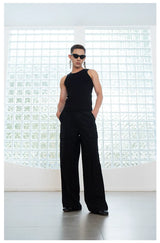 Y2K Black Devil Wings Slim Tank