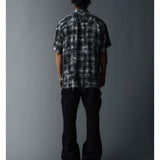 Unisex Cleanfit Multi-color Fringed Plaid Shirts