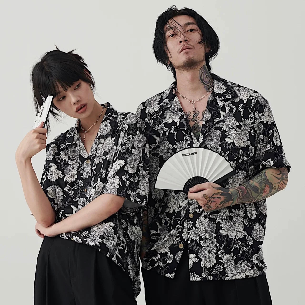 Vintage Hawaiian Camellia Short Sleeve Shirt
