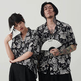 Vintage Hawaiian Camellia Short Sleeve Shirt