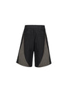 Arched Mesh Patchwork Sports Shorts
