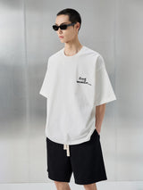 Oversized Heavyweight Printed Embroidered Tee