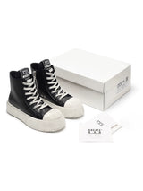 JumboHigh Oreo Distressed High-Top Leather Sneakers