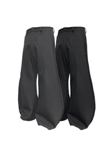 Two-Tone Wide Leg Machete Pants