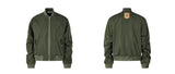 Men's Deconstructed Pleated MA1 Bomber Jacket
